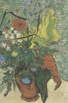 Vincent Van Gogh Wild Flowers and Thistles in a Vase (nn04) oil painting picture
